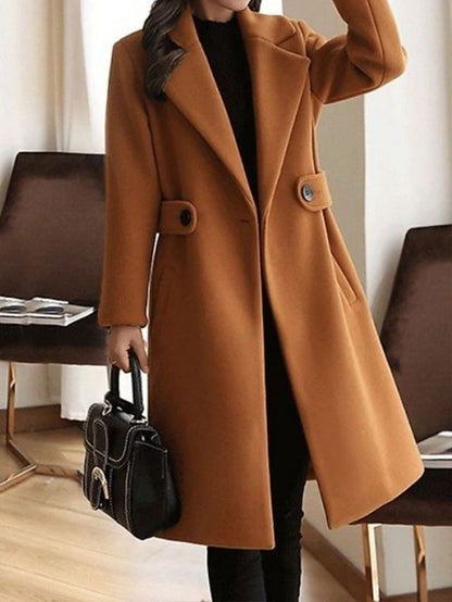 Warm Ladies Belted Winter Coat