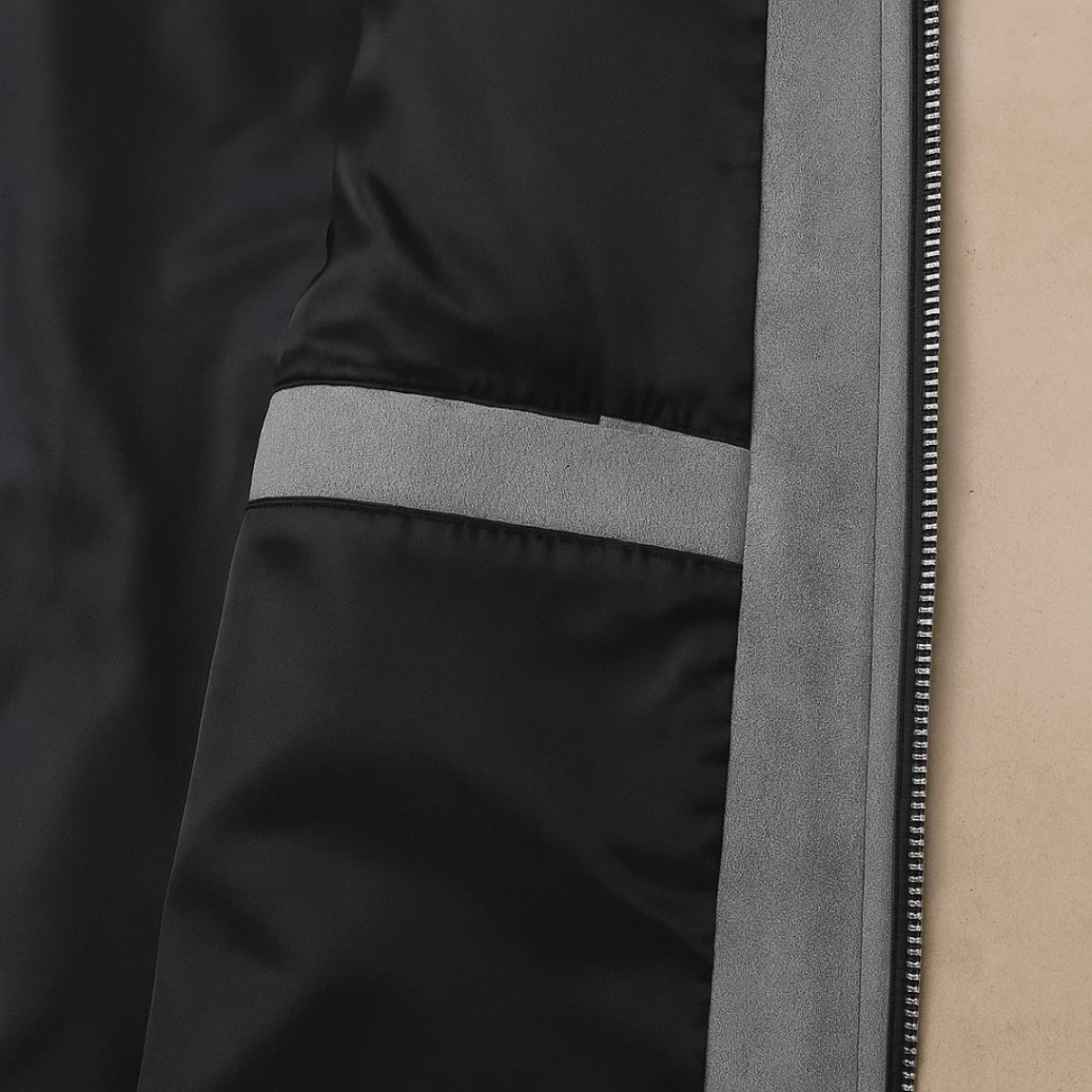 Men’s Suede Look Zip Shirt Jacket