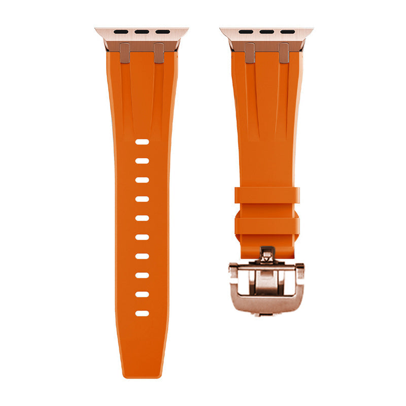 Durable Silicone Watch Strap With Secure Buckle