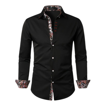 Ruben | Stylish Shirt with Paisley Accent for Men