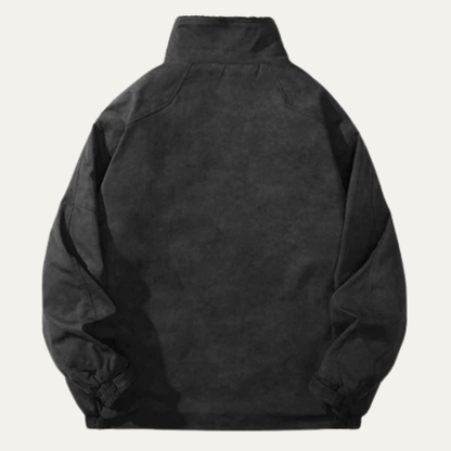 The Hampton Men’s Suede Fleece Lined Bomber Jacket