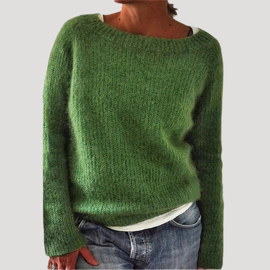 Comfy Oversized Women's Knit Sweater - BritishElegance