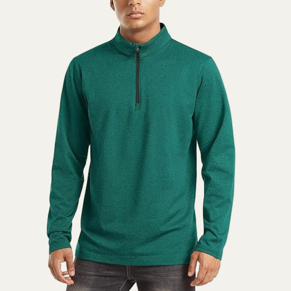 Men’s Technical Quarter Zip Stand Collar Shirt