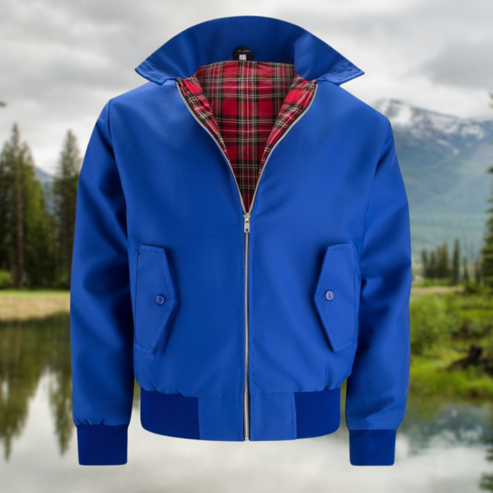 Men’s Classic Zip Front Harrington Jacket