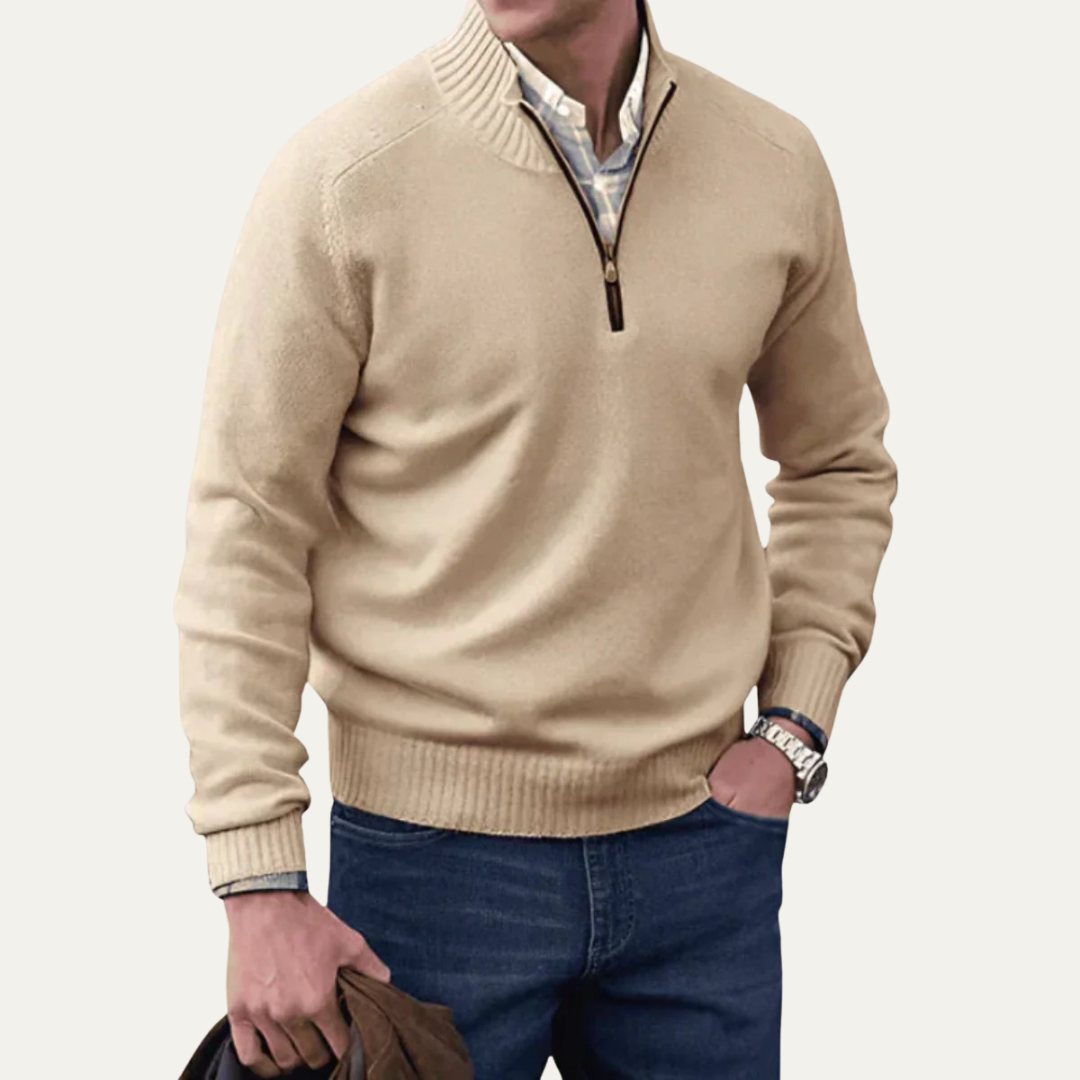 Men’s Quilted Zip-Up Utility Jacket