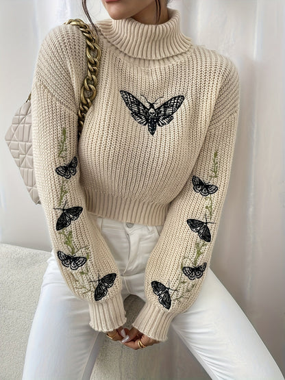 Warm Winter Ladies Butterfly Sweater