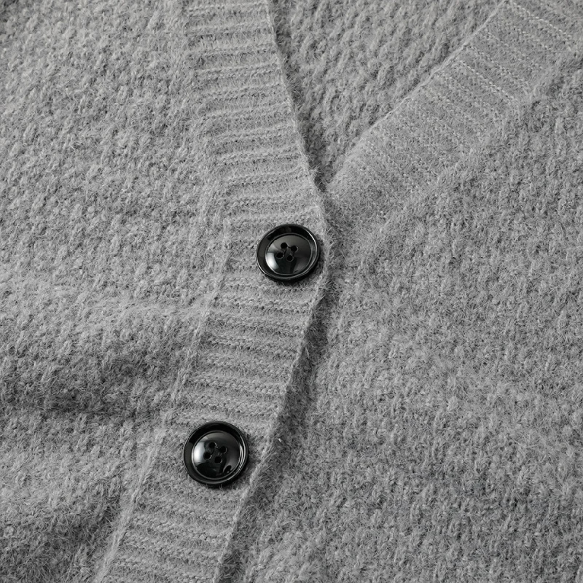 The Amarone Men’s Soft V Neck Button Up Knit Cardigan