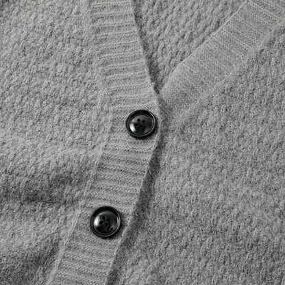The Amarone Men’s Soft V Neck Button Up Knit Cardigan