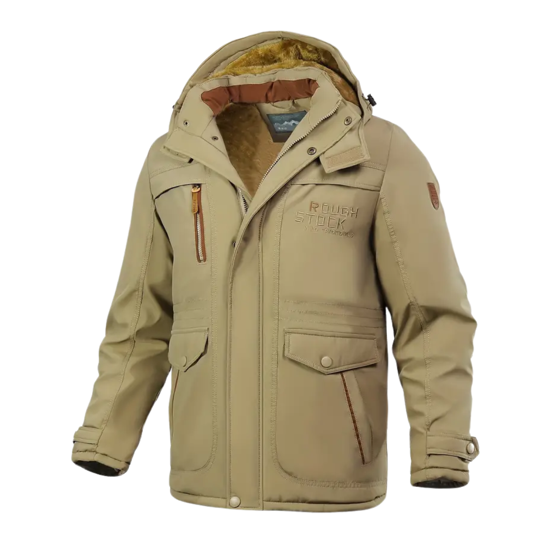 Men’s Faux Fur Lined Hooded Winter Parka