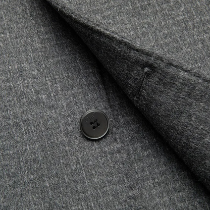 The La Villa Men’s Classic Double Faced Wool Overcoat