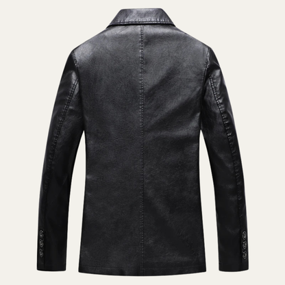 The Riomaggiore Men's Smart Casual Faux Leather Jacket