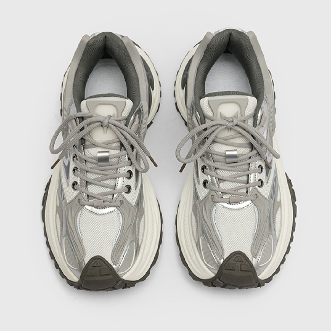 Breathable Sneakers Black Mesh