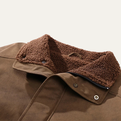 The Hampton Men’s Suede Fleece Lined Bomber Jacket