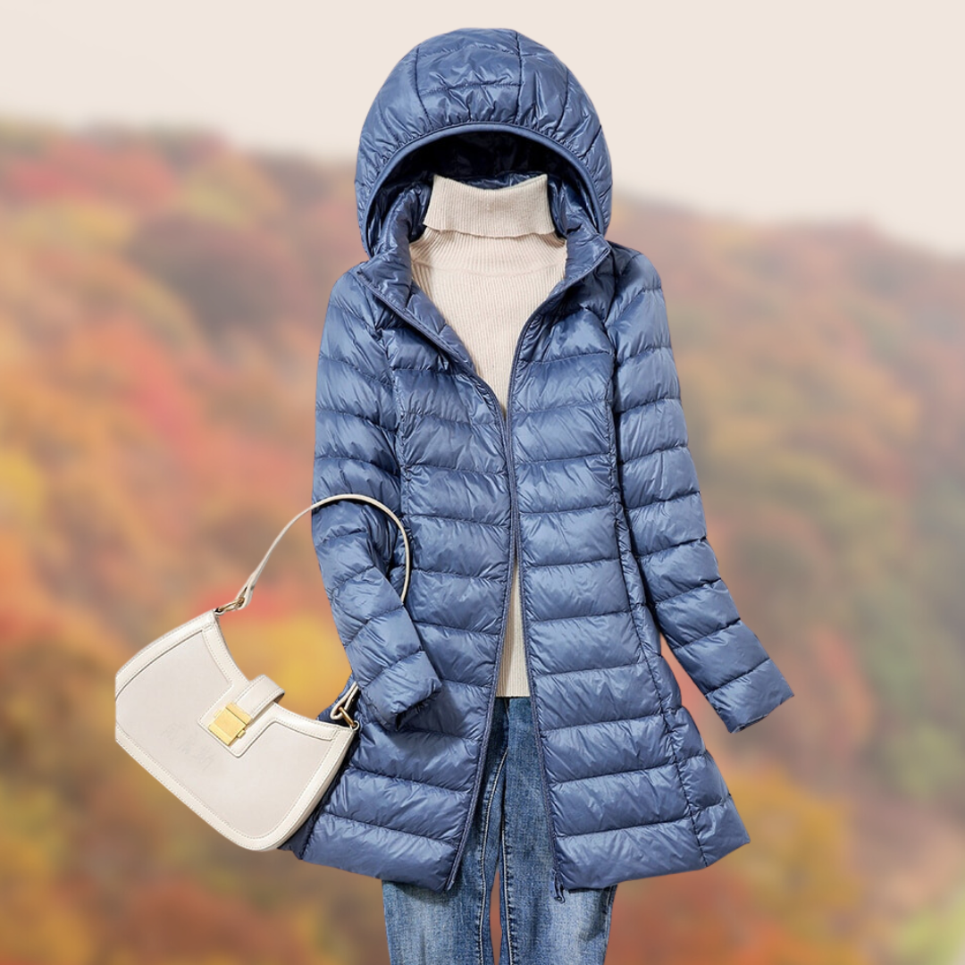 Women's Slim Water Repellent Parka Jacket - BritishElegance
