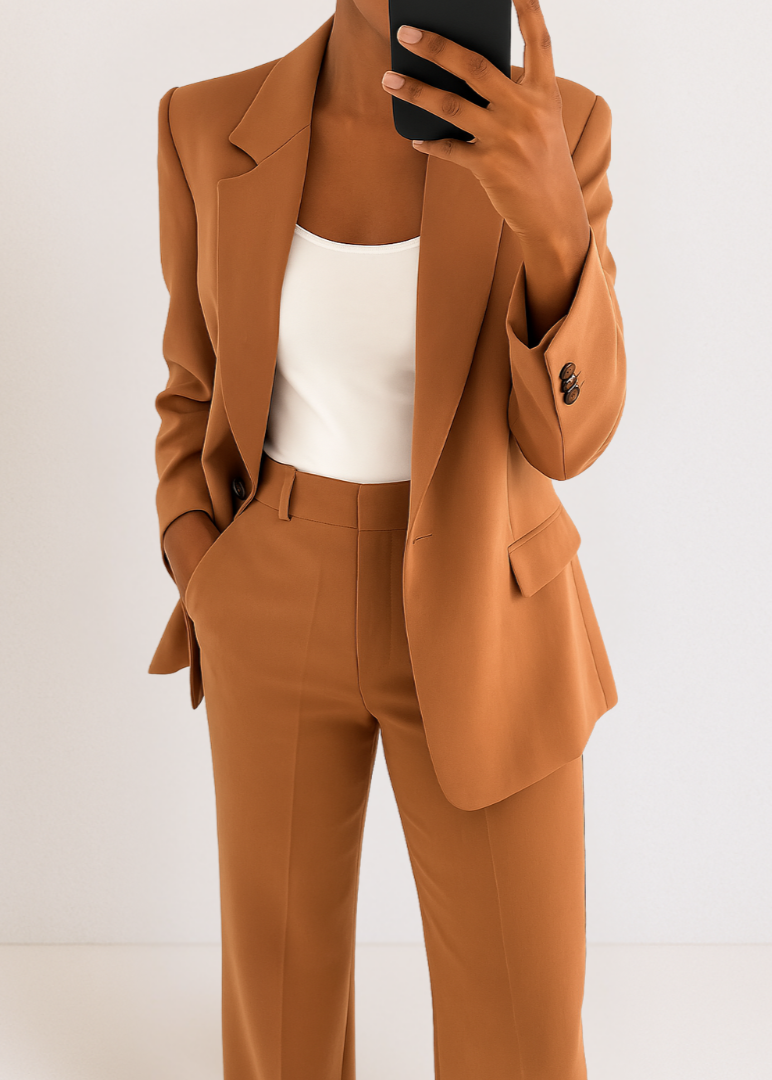 Sorelle – Sleek Two-Piece Women’s Pantsuit