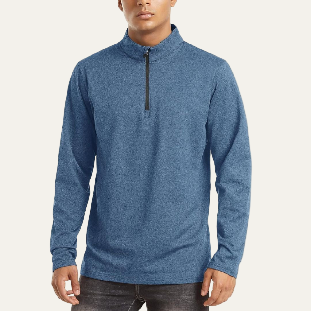 Men’s Technical Quarter Zip Stand Collar Shirt