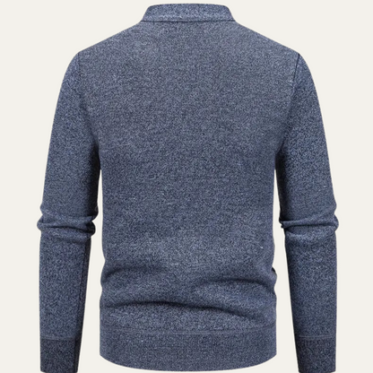 The Llangollen Men's Button Up Casual Knit Cardigan with Pockets