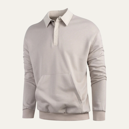 The Marettimo Men's Collared Cotton Polo Jumper with Pocket