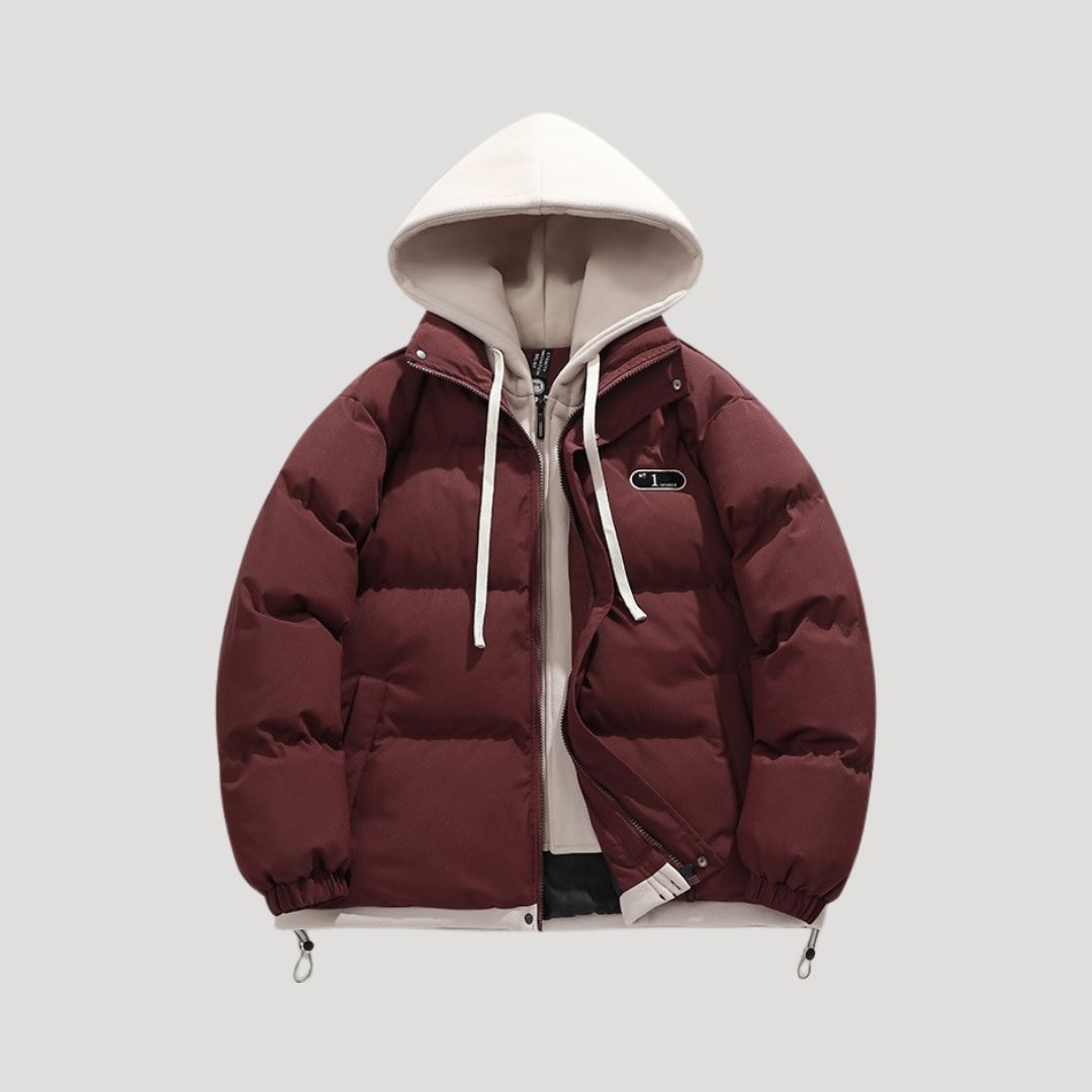 Cevori Hooded Style Puffer Quilted Winter Jacket