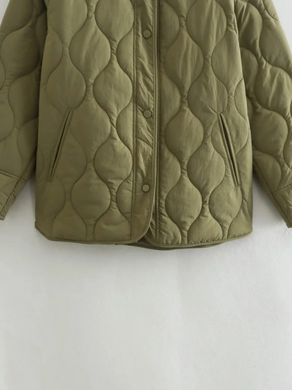 Sophia – Women’s Elegant Long-Sleeve Quilted Jacket