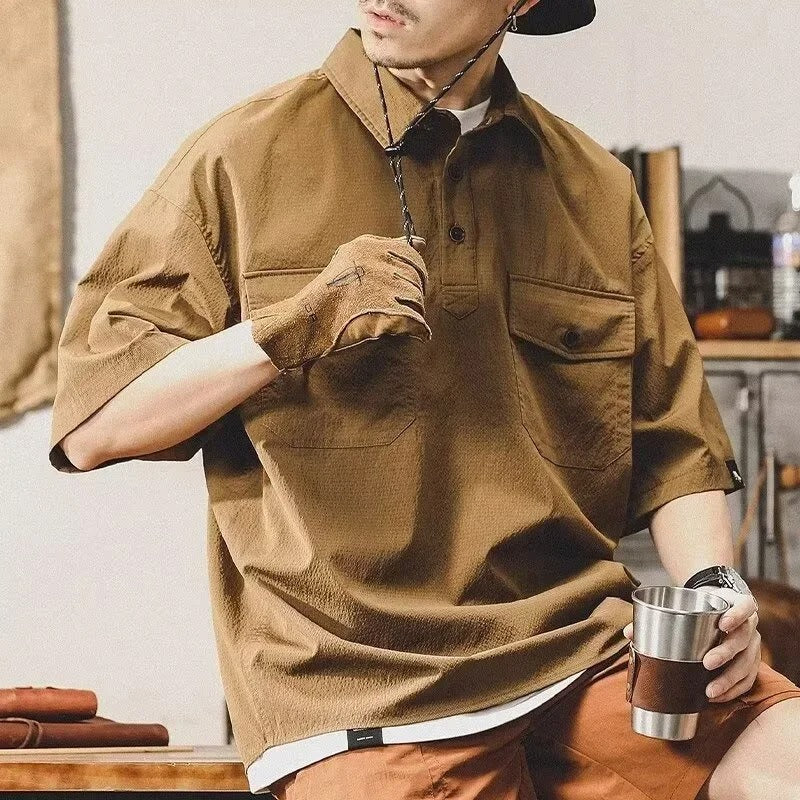 Classic Oversized Shirt with Pocket