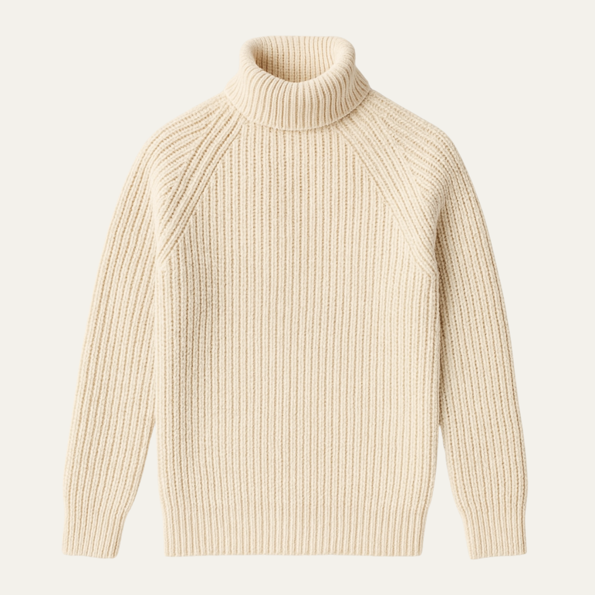 Men’s Warm Chunky Ribbed Turtleneck Sweater