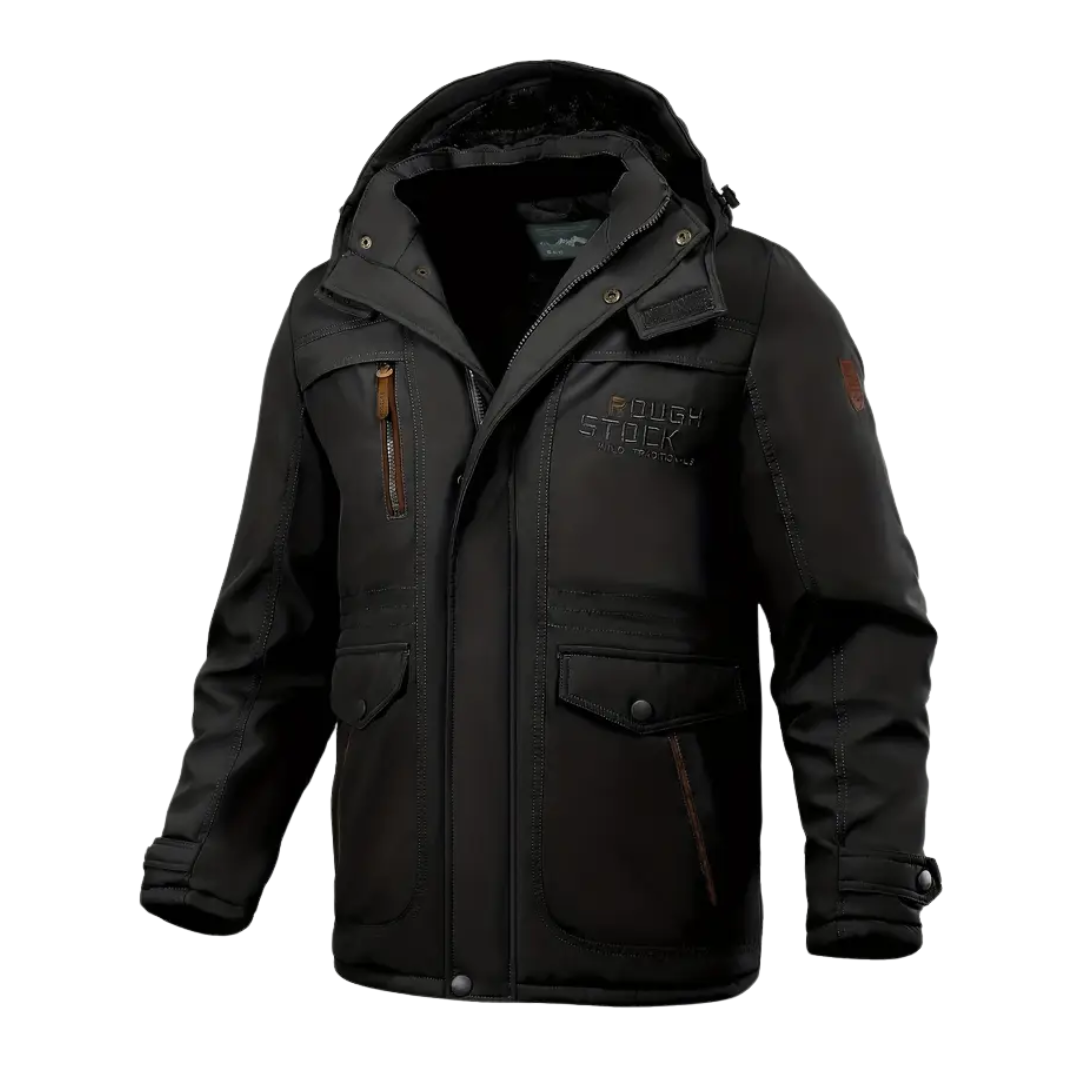 Men’s Faux Fur Lined Hooded Winter Parka