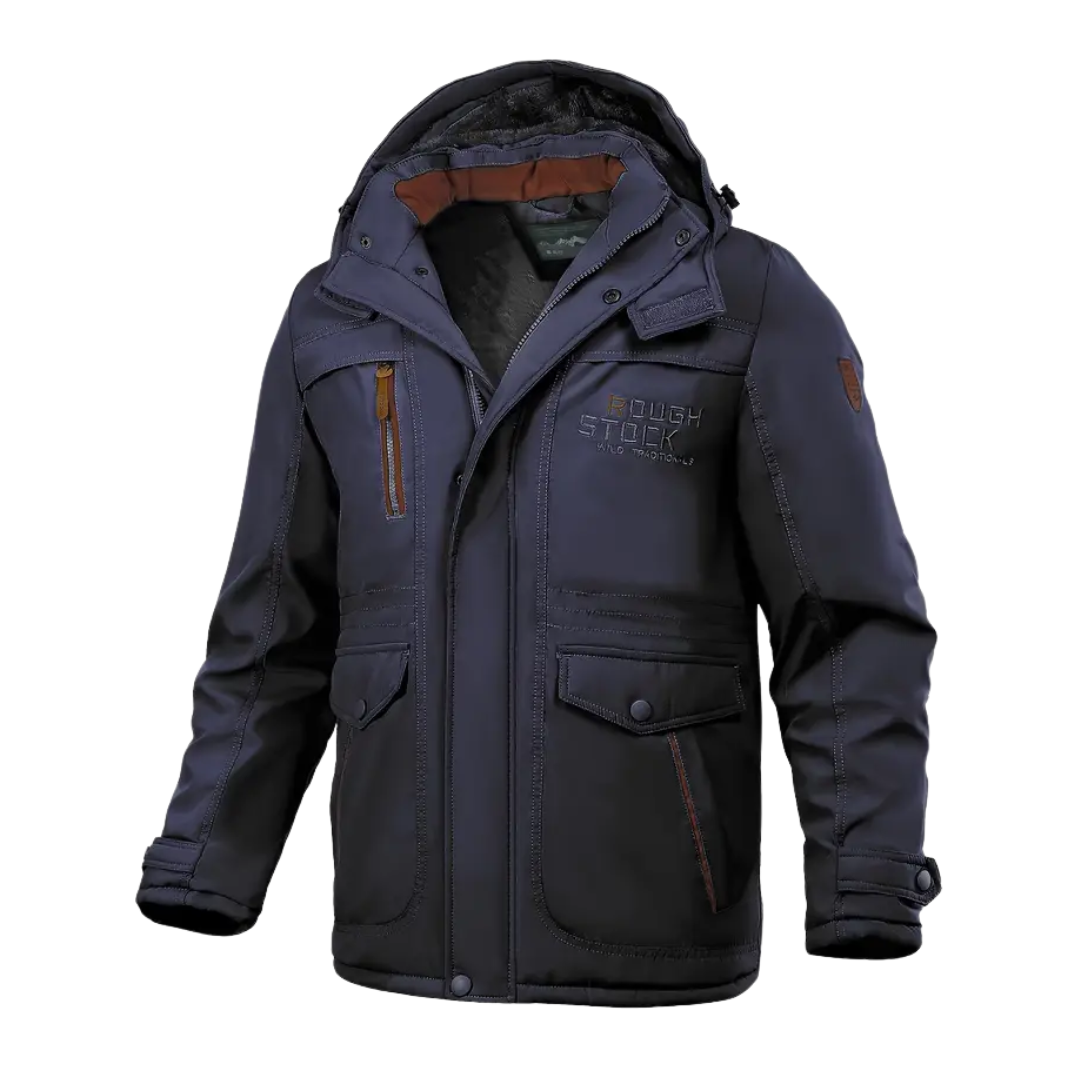 Men’s Faux Fur Lined Hooded Winter Parka