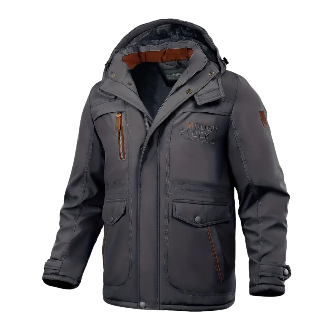 Men’s Faux Fur Lined Hooded Winter Parka