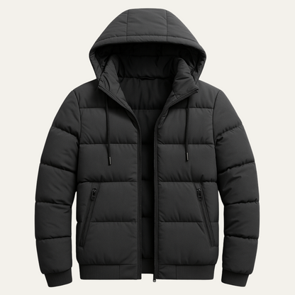 Men’s Elegant Hooded Quilted Puffer Jacket