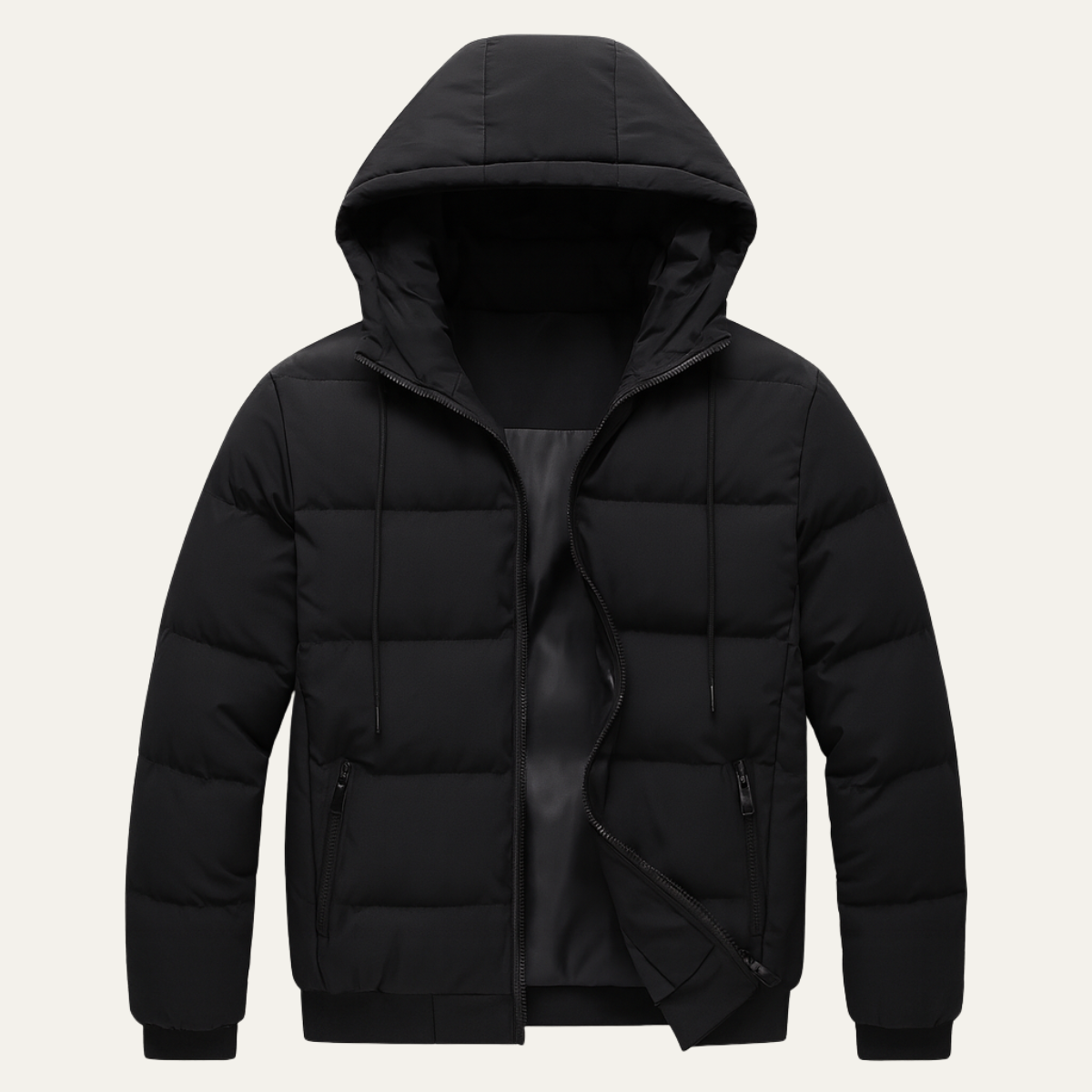 Men’s Elegant Hooded Quilted Puffer Jacket