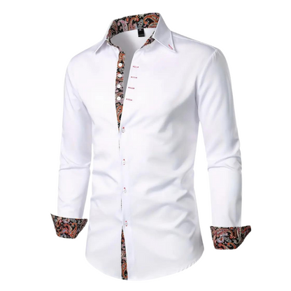 Ruben | Stylish Shirt with Paisley Accent for Men