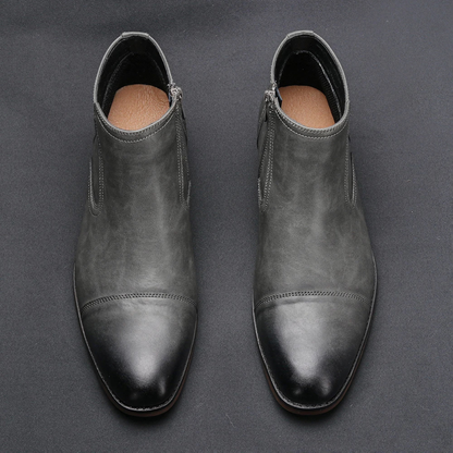 The Rapallo Men’s Classic Side Zip Leather Ankle Boots