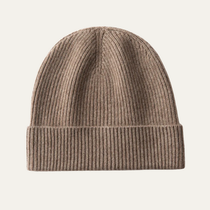 The Rockford Men's Soft Ribbed Knit Cashmere Beanie