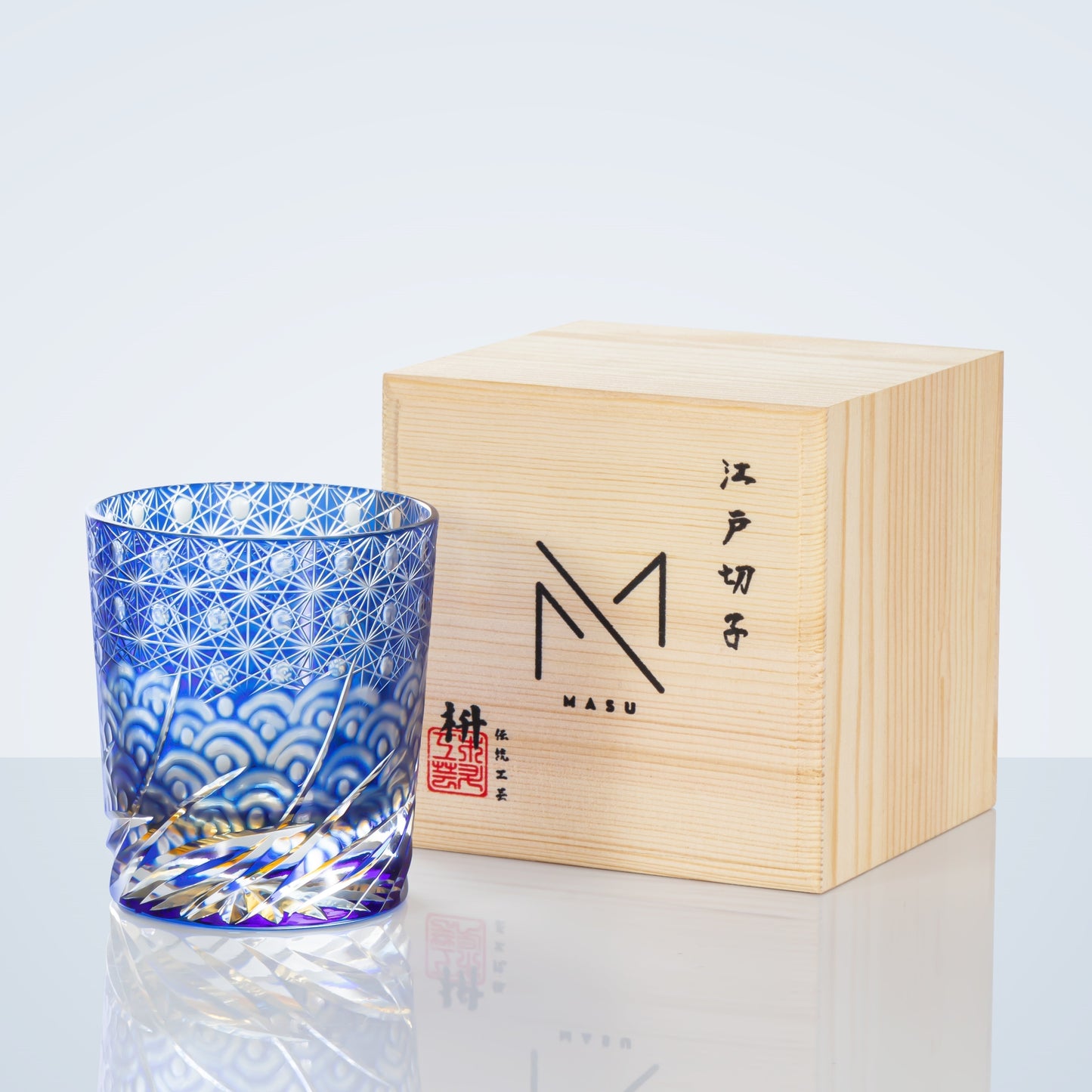Luxury Whisky Glass Set with Wood Gift Box