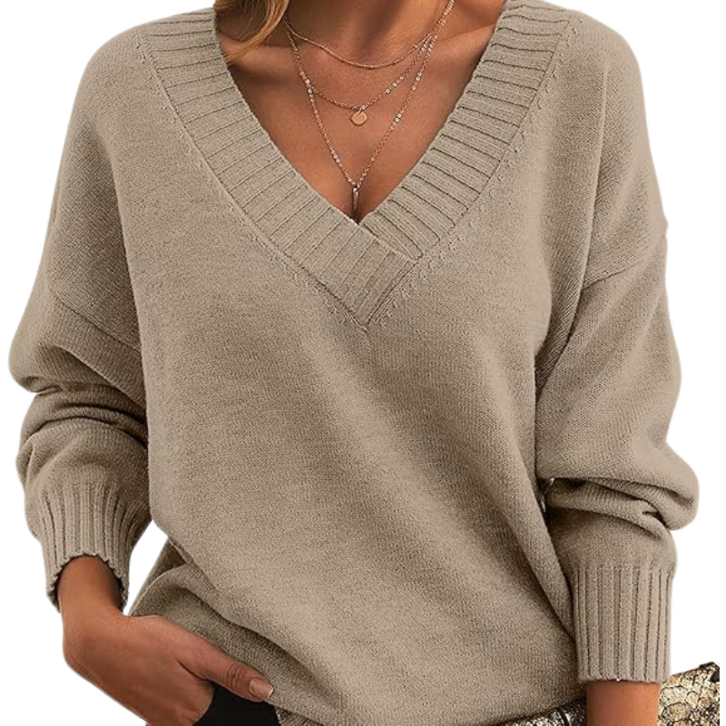 Soft Women's V-Neck Cashmere Sweater