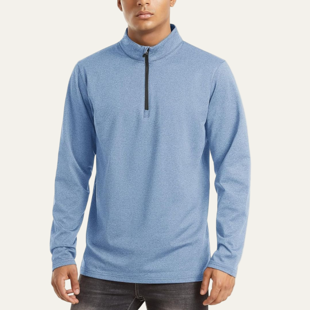 Men’s Technical Quarter Zip Stand Collar Shirt