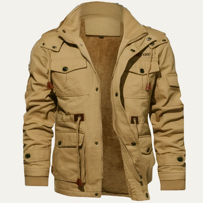 Men’s Fleece Fur Lined Cotton Jacket