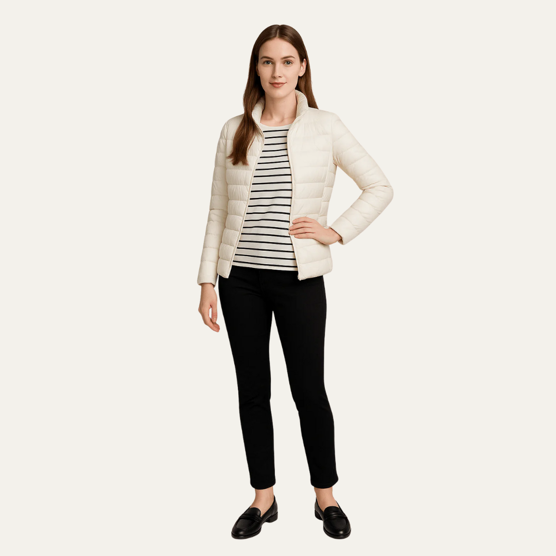 Women’s Slim Fit Hip-Length Puffer Jacket