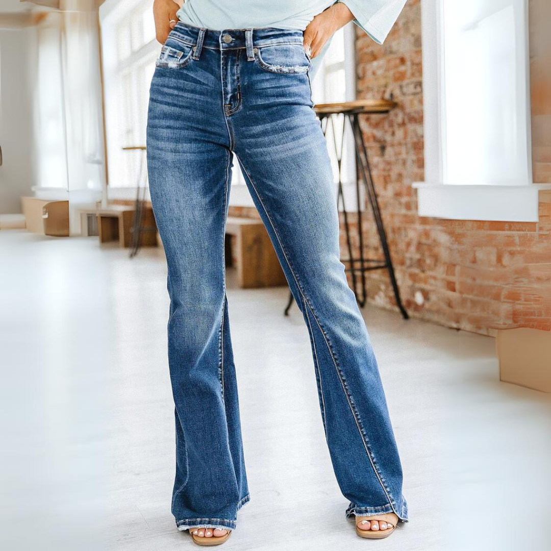 Comfortable High-Waist Wide Leg Women's Jeans