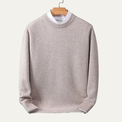 Men’s Classic Plain Knit Crew Neck Sweater