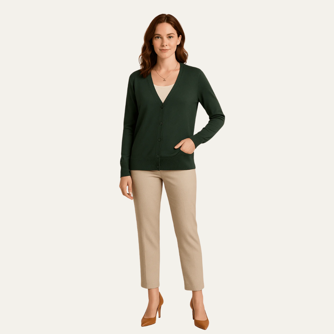 Women’s Classic Button-Front Cardigan