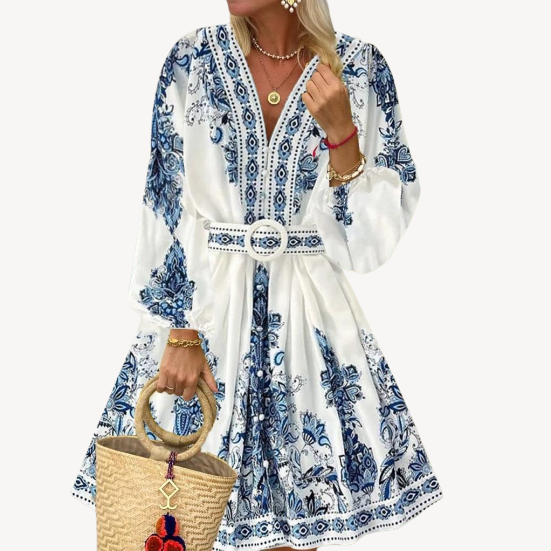 Boho Mini Dress Women