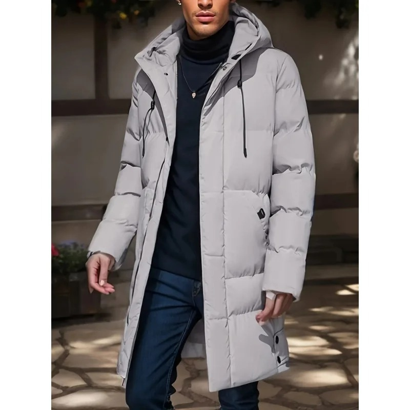 Warm Waterproof Men's Puffer Parka Coat - BritishElegance