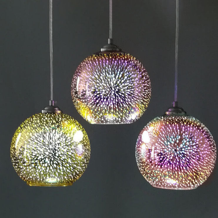 Colorful Glass Pendant Light Fixture