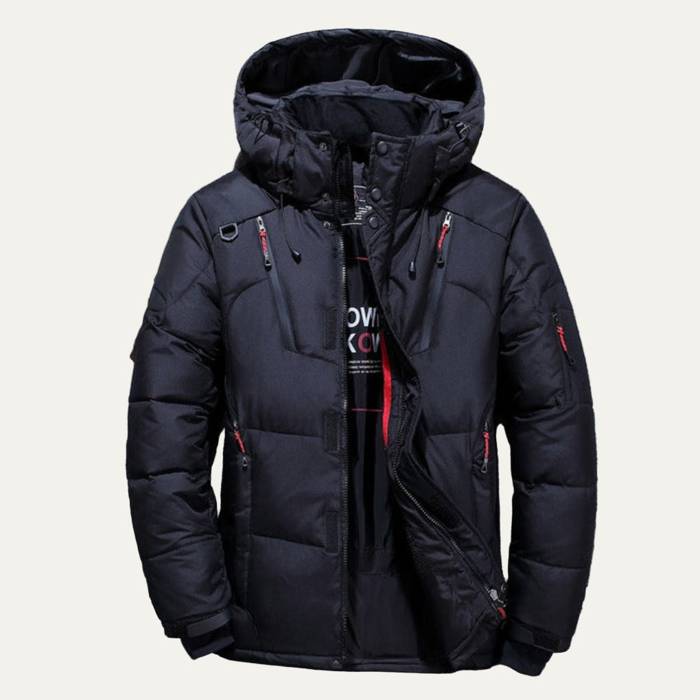 Men’s Quilted Hooded Winter Puffer Jacket