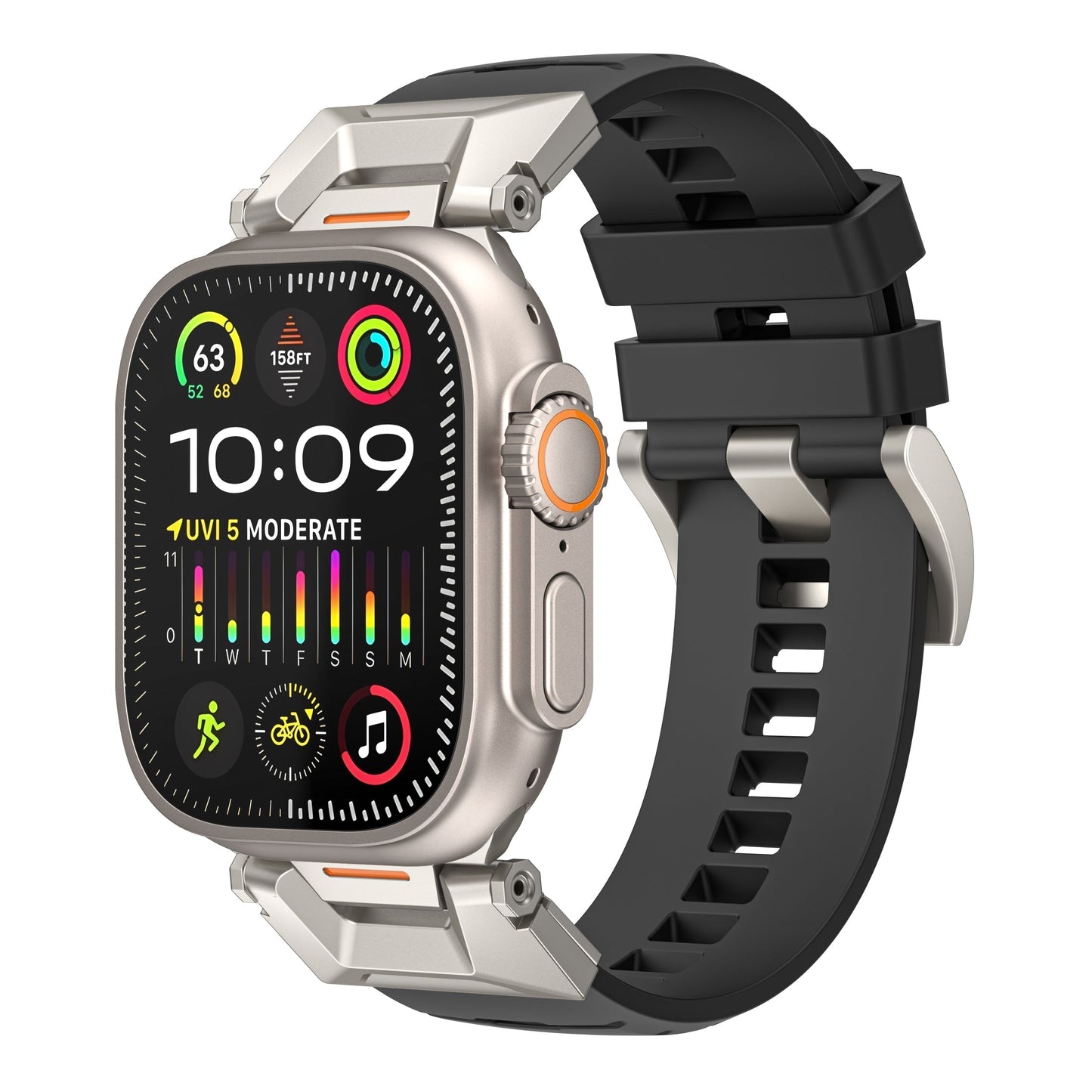 Colorful Rubber Leather Strap For Apple Watch - BritishElegance