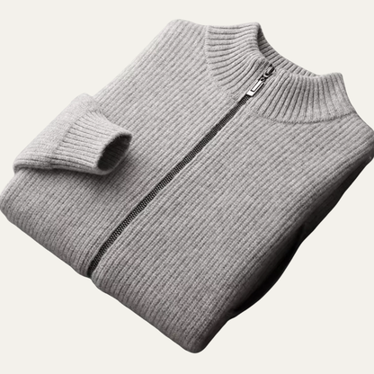 Men’s Ribbed Full-Zip Cardigan