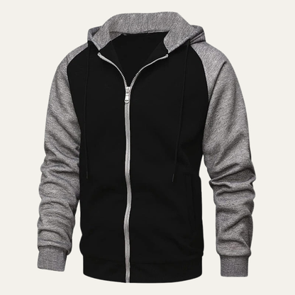 Men’s Raglan Sleeve Full Zip Hoodie