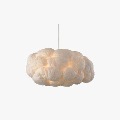 Soft Cloud Shaped LED Pendant Light in White - BritishElegance